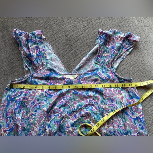 Matilda Jane Maze Tunic Paisley Flowy Blouse Women’s Sz L Boho Festival Girlcore - Picture 5 of 5